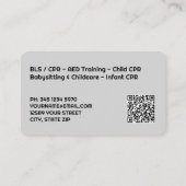 Gecertificeerde CPR Instructor Custom QR Visitekaartje (Achterkant)