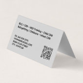 Gecertificeerde CPR Instructor Custom QR Visitekaartje (Achterkant)