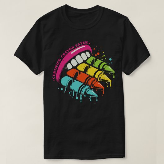 Gecertificeerde Crayon Eater T-shirt (Design voorkant)