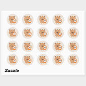 Gecertificeerde Delulu Capybara Ronde Sticker (Vel)