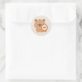 Gecertificeerde Delulu Capybara Ronde Sticker (Tas)