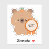 Gecertificeerde Delulu Capybara Sticker (Vel)
