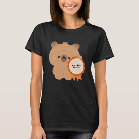 Gecertificeerde Delulu Capybara T-shirt (Voorkant)