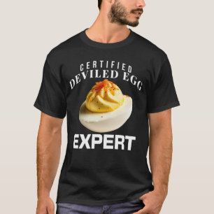 Gecertificeerde Deviled Egg Expert Funny Thanksgiv T-shirt