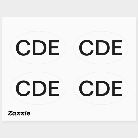 Gecertificeerde Diabetes Educator Ovale Sticker (Vel)