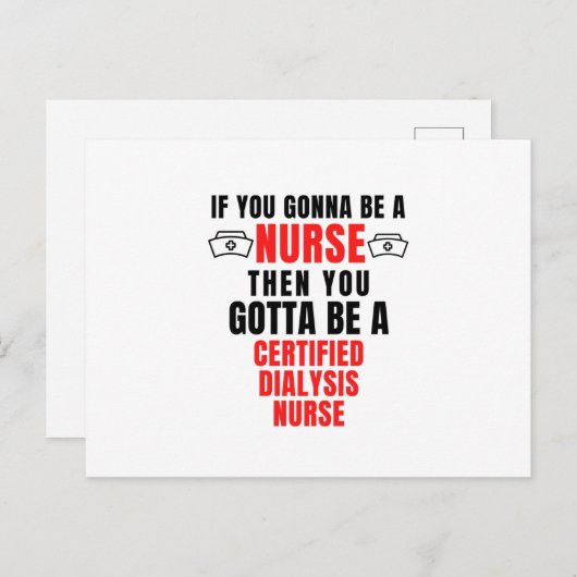 GECERTIFICEERDE DIALYSEVERBRANDING AANKONDIGINGSKAART (Voorkant / Achterkant)