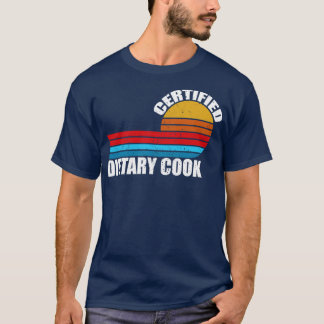 Gecertificeerde dieetkok retro functie t-shirt