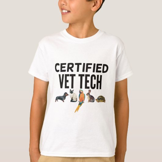 Gecertificeerde dierenarts t-shirt (Voorkant)