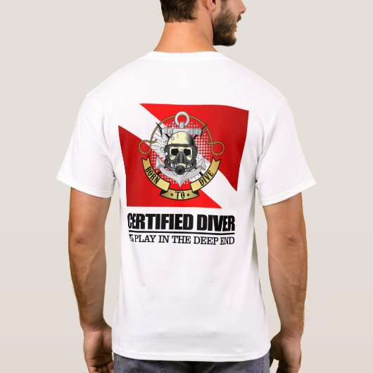 Gecertificeerde duiker (BDT) T-shirt (Achterkant)