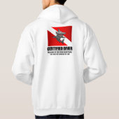 Gecertificeerde duiker (voedselketen) Kleding Hoodie (Achterkant)