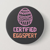 Gecertificeerde Eggspert Easter Button (Voorkant)