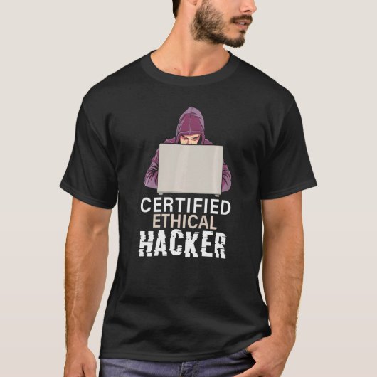 Gecertificeerde Ethische Hacker Cybersecurity Voor T-shirt (Voorkant)