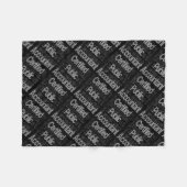 Gecertificeerde externe accountant fleece deken (Voorkant (Horizontaal))