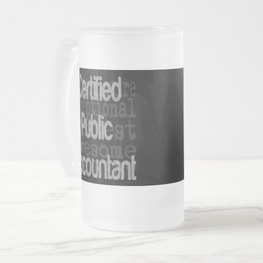 Gecertificeerde externe accountant matglas bierpul (Voorkant links)