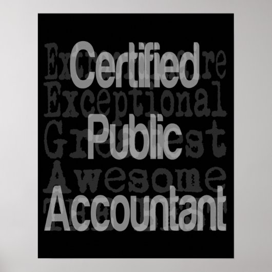 Gecertificeerde externe accountant poster (Voorkant)