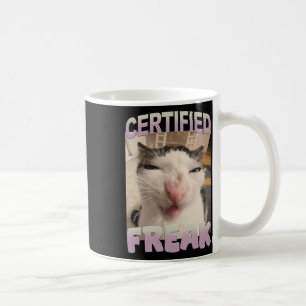 Gecertificeerde Freak Cat Meme Funny Pet Humor Koffiemok