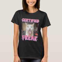 Gecertificeerde Freak Cat Meme Sarcastische Goofy 