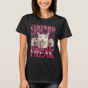 Gecertificeerde Freak Eat Cement Vervloekte Kat Gr T-shirt
