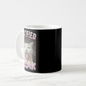 Gecertificeerde Freak Funny Cat Meme Koffiemok (Voorkant links)