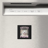 Gecertificeerde Freak Funny Cat Meme Magneet (Insitu (Vaatwasser))