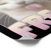 Gecertificeerde Freak Funny Cat Meme Poster (Hoek)