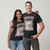 Gecertificeerde Freak Grappige Kat Meme  T-shirt (Unisex)