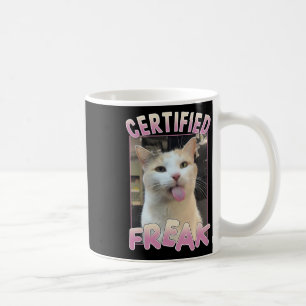 Gecertificeerde Freak Schattigee Cat Meme Lovers F Koffiemok