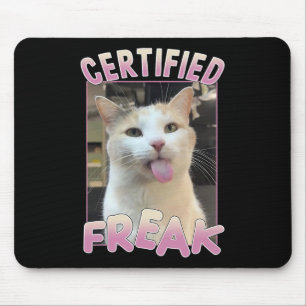 Gecertificeerde Freak Schattigee Cat Meme Lovers F Muismat