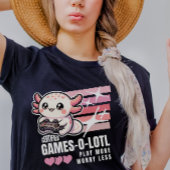 Gecertificeerde Games-o-Lotl Schattigee Axolotl Ga T-shirt