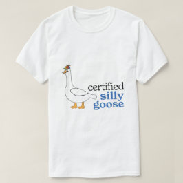 Gecertificeerde Gekke gans met Schattig propeller  T-shirt