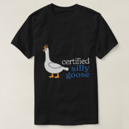 Gecertificeerde Gekke gans met Schattig propeller  T-shirt