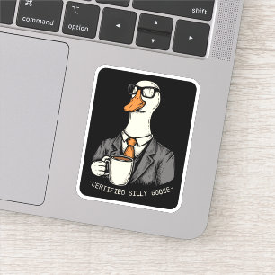 Gecertificeerde gekke gans sticker