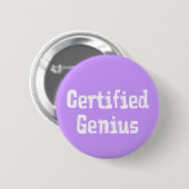 Gecertificeerde Genius Gifts Ronde Button 5,7 Cm (Voorkant /achterkant)
