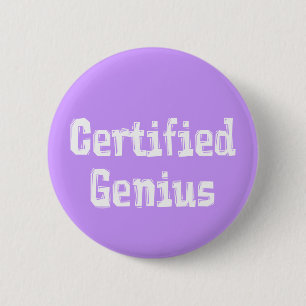 Gecertificeerde Genius Gifts Ronde Button 5,7 Cm