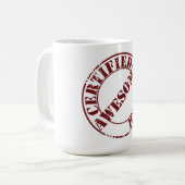 Gecertificeerde Geweldige koffie-Mok Koffiemok (Voorkant links)