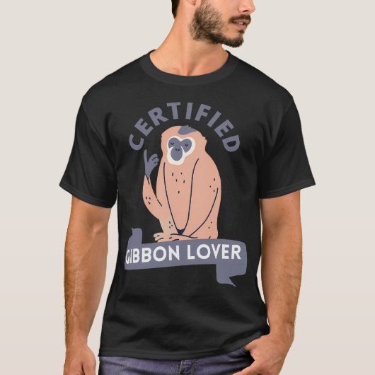 Gecertificeerde Gibbon Lover T-shirt (Voorkant)