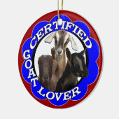 GECERTIFICEERDE GOAT LOVER CHRISTMAS ORNAMENT (Links)
