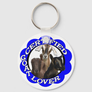 GECERTIFICEERDE GOAT LOVER! SLEUTELHANGER
