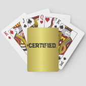 #GECERTIFICEERDE GOUDE PLANNER  POKERKAARTEN (Achterkant)