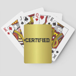 #GECERTIFICEERDE GOUDE PLANNER  POKERKAARTEN