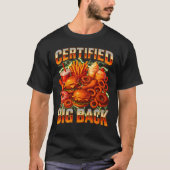 Gecertificeerde Grote Achterkant Bootleg Grappige T-shirt (Voorkant)
