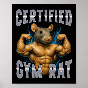Gecertificeerde gymrat poster