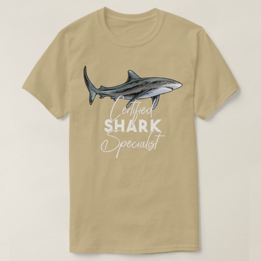 Gecertificeerde haaienspecialist t-shirt (Design voorkant)