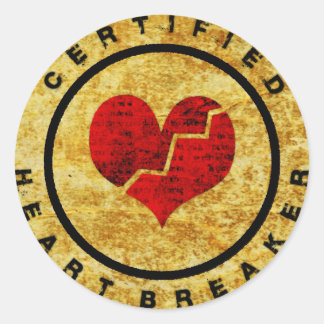 Gecertificeerde hartbreker ronde sticker