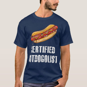 Gecertificeerde Hotdogolist Grappige Hot Dog Worst T-shirt