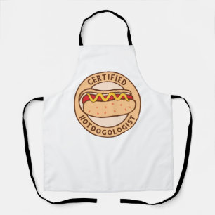 Gecertificeerde Hotdogoloog Funny Hot Hondenliefhe Schort