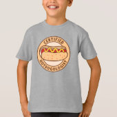 Gecertificeerde Hotdogoloog Funny Hot Hondenliefhe T-shirt (Voorkant)