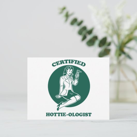 Gecertificeerde Hottie-loog Briefkaart (Staand voorkant)
