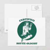 Gecertificeerde Hottie-loog Briefkaart (Voorkant / Achterkant)