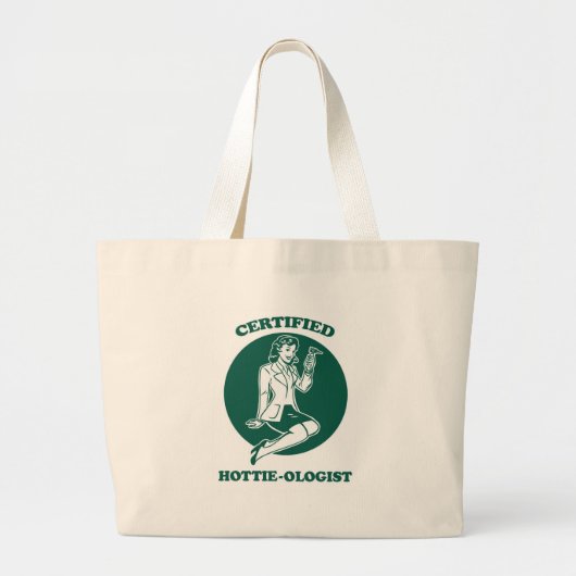 Gecertificeerde Hottie-loog Grote Tote Bag (Voorkant)
